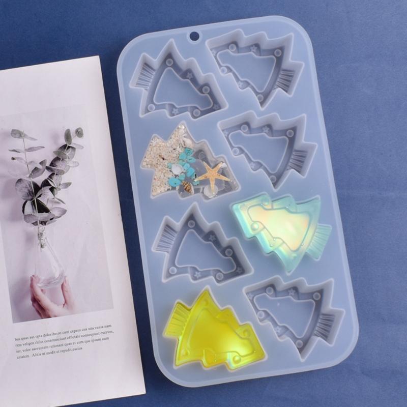 Practical Christmas Tree Molds Handmade Silicone BPA-Free Easy To Release No Residue for Mousse Cake Making DIY Crafts