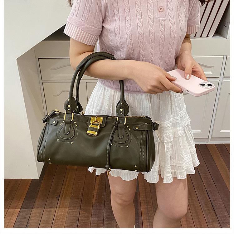 New Shoulder Bag, Retro Motorcycle Y2K Bag, Fashionable Design, Handbag, Commuting, Shopping, Armpit Bag, Women's Bag
