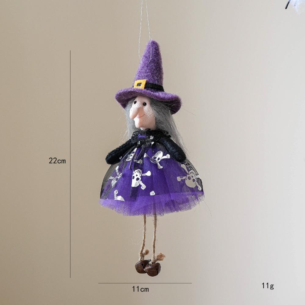 Ghost Witch Drop Ornament Multicolor Hang Decorative Dolls Halloween Hanging Decoration  Gift
