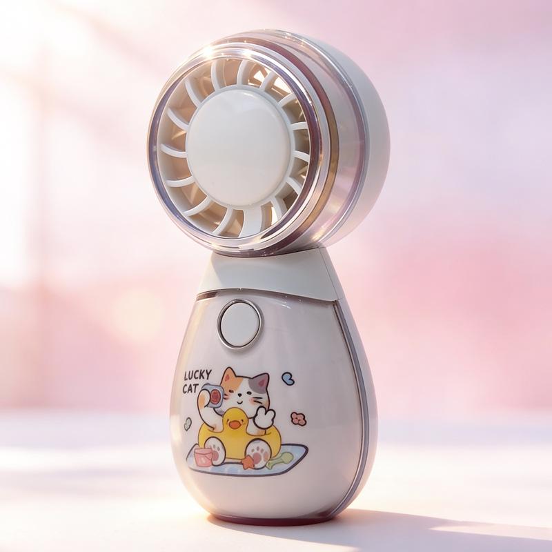 Portable Mini Fan with USB Charging Function, Cute Pet-friendly, Stand-up Electric Fan, Silent Operation