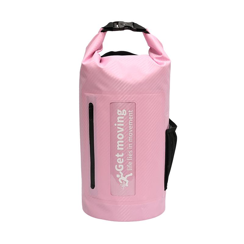 Bolsa seca impermeable de 10L/20L, bolsa de almacenamiento para natación, para Rafting, kayak, río, Trekking, navegación flotante, canotaje Pink-10L