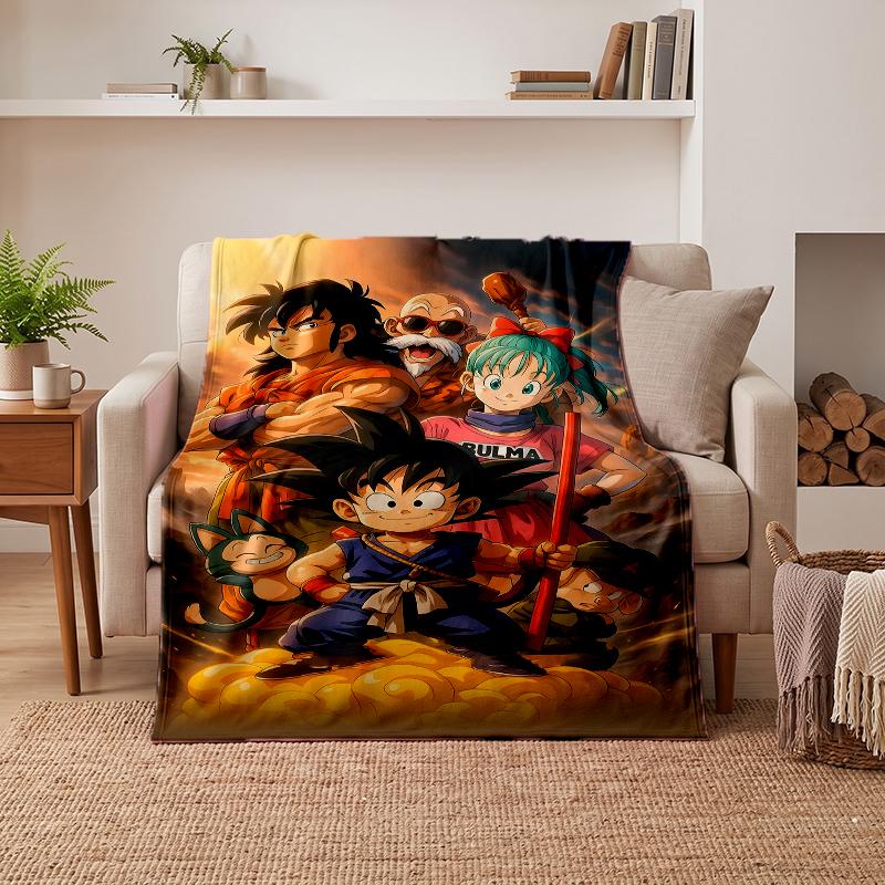 Dragon Ball Soft Warm Flannel Blankets Comfortable Blanket for Home Decoration Gifting