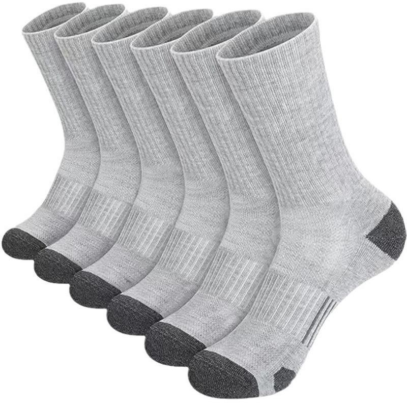 Plus Size Men's Spring and Summer Color Matching Rubber Band Basketball Sports Tall Cotton Socks