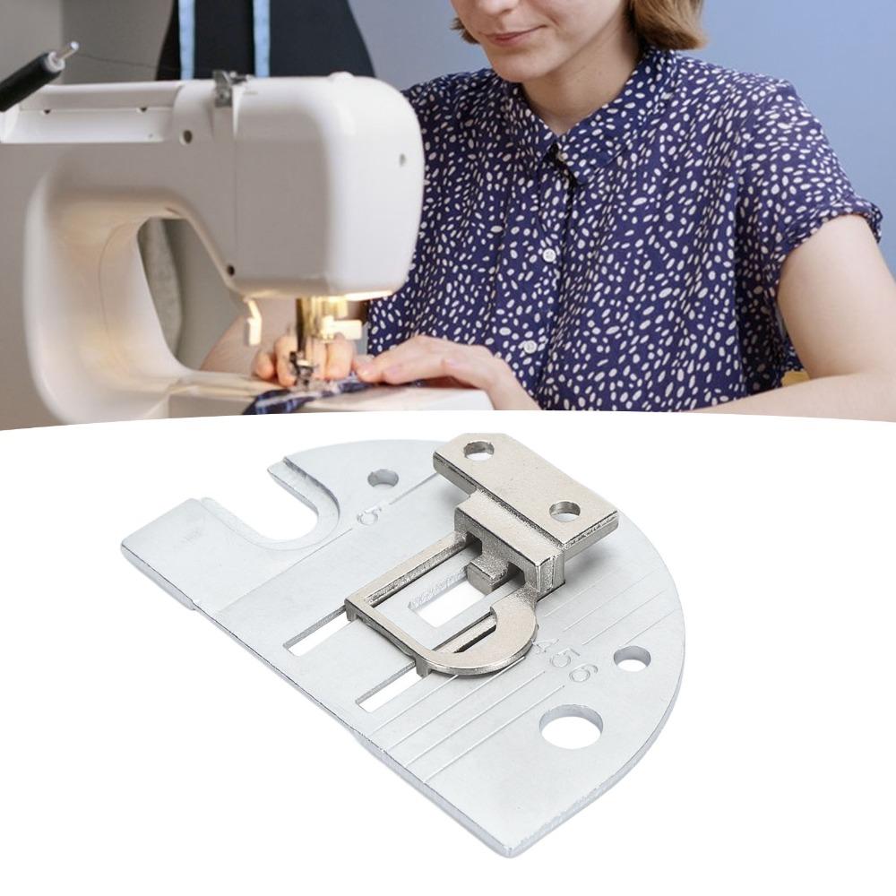 Steel Sewing Needle Plate Aperture 8mm Sturdy Needle Plate Feed Dog Kit Industrial Sewing Machine Plate for 317398+153286  