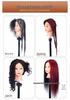 Real Hair Mannequin Head for Hairdressing, Braiding, Updos, and Makeup Practice