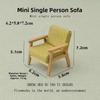 Multistyles Wood Coffee Dining Table Chairs Modern Simple Simulation End Table  for OB11 Doll