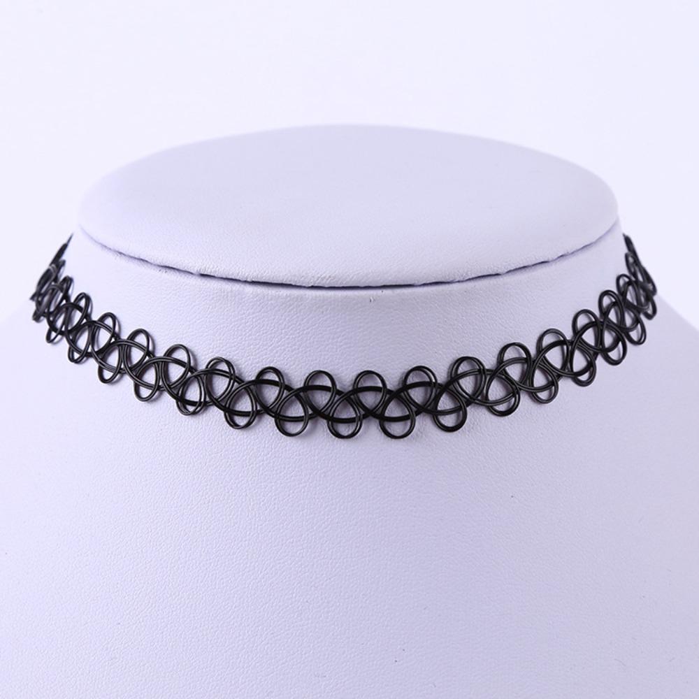 1pcs Vintage Colorful Fishline Necklaces Set-Perfect for Layering Short Choker Goth Necklace for Women