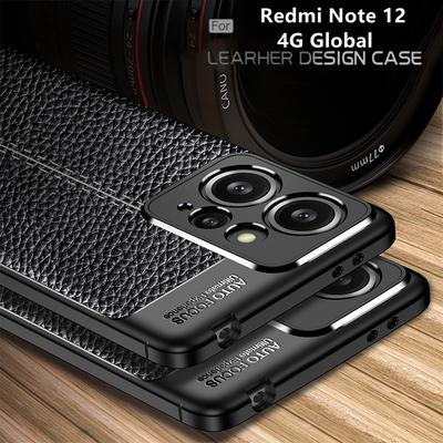 For Xiaomi Redmi Note 12 Case For Redmi Note 12 Cover Capas Phone Bumper Back TPU Soft Leather Fundas Redmi Note 12 Pro Plus 5G