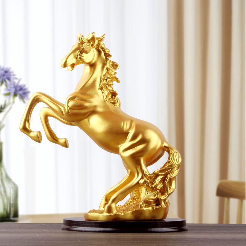 Success on Horseback: Large Horse Figurine for Home or Office Decor