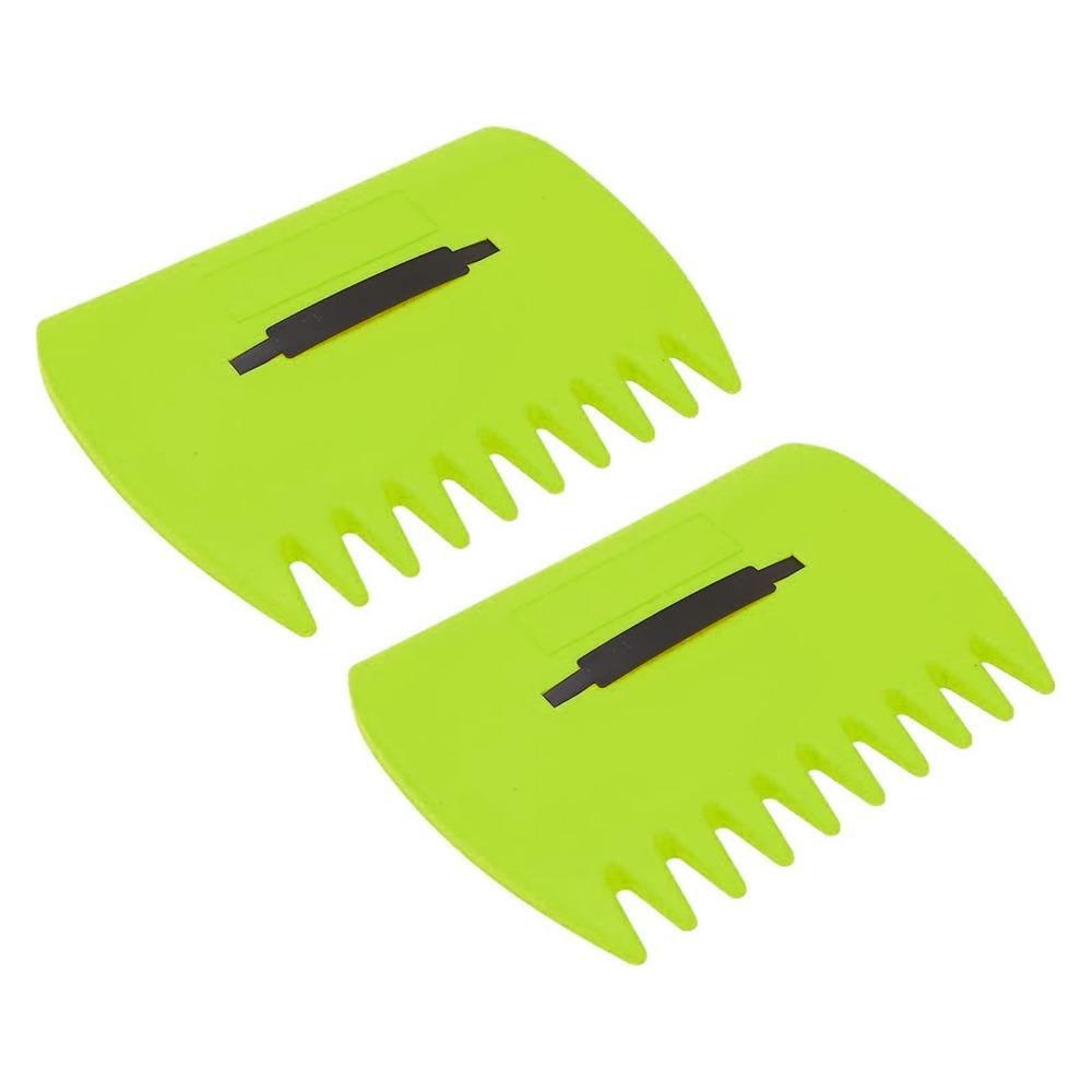 2PCS Handheld Design Leaf Grabber Set Plastic Material Hand Rake Claws Lawn Cleanup