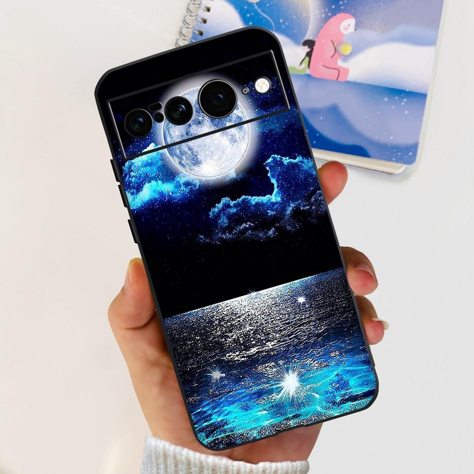 For Google Pixel 7 Pro Case Google Pixel 7 7Pro Pixel7 Fashion Cool Pattern Soft Silicone Black Color Phone Cases