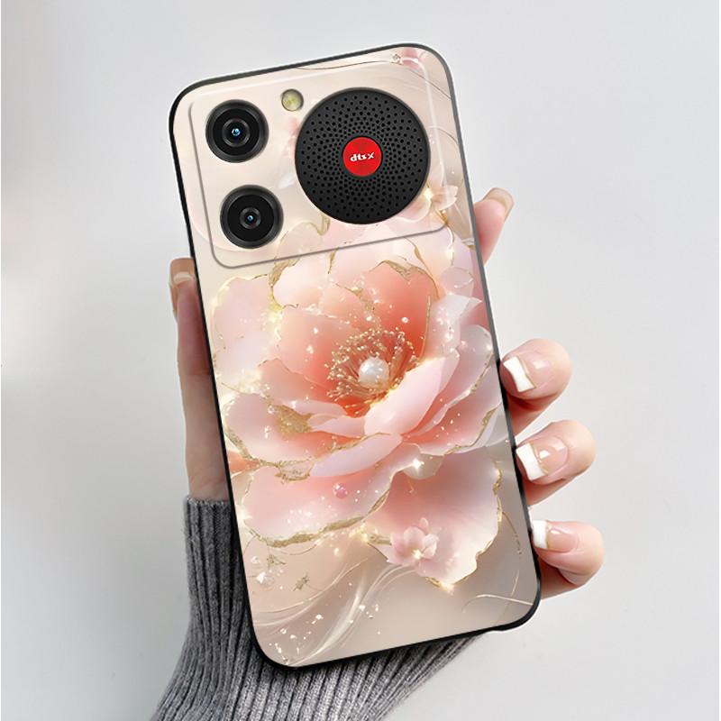 For Nubia Music Case Z2353 Butterfly Flowers Silicone Phone Cover For ZTE Nubia Music Funda Protection Shockproof Bumper Shell