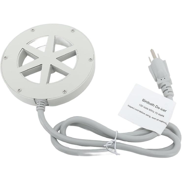 Srliya Bird Bath Heater for Outdoors Automatic Constant Temperature Heating Birdbath Water Heater Deicer for Bird Chicken