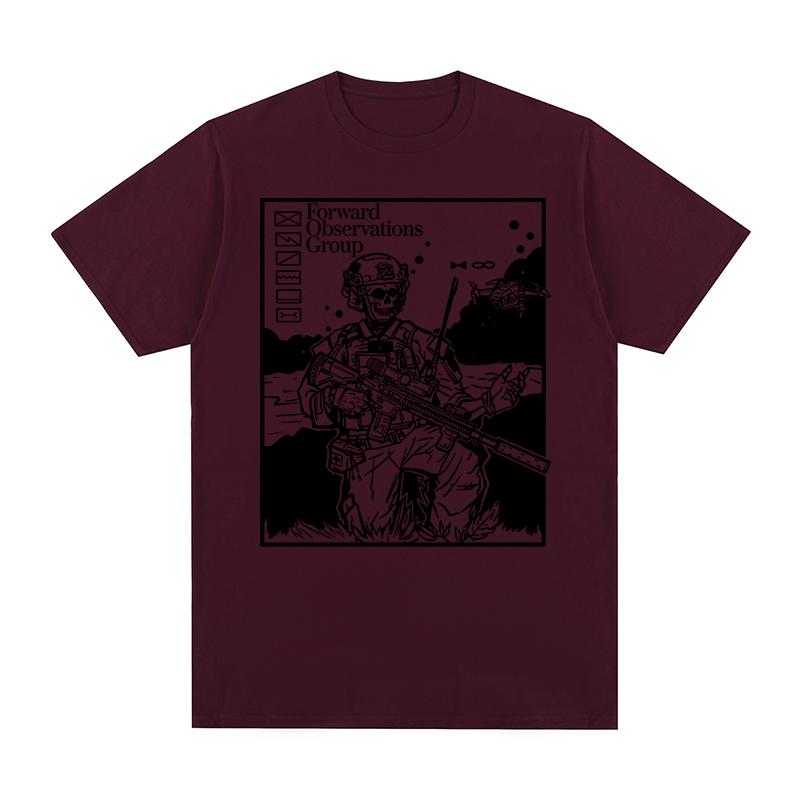 Forward Observations Group Vintage tshirt Skeleton FOG Harajuku Streetwear Cotton Unisex T shirt New TEE TSHIRT Womens tops