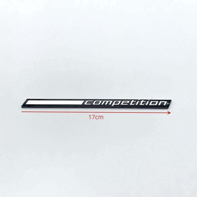 Car Side Emblem 3D Letters COMPETITION Rear Trunk Badge Logo Sticker for M1 M2 M3 M4 M5 M6 M7 M8 X3M X4M X5M X6M