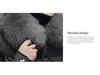 Plus Size Women's Winter Coat with Fur Collar - Shiny, Loose Down Cotton Fashion Jacket