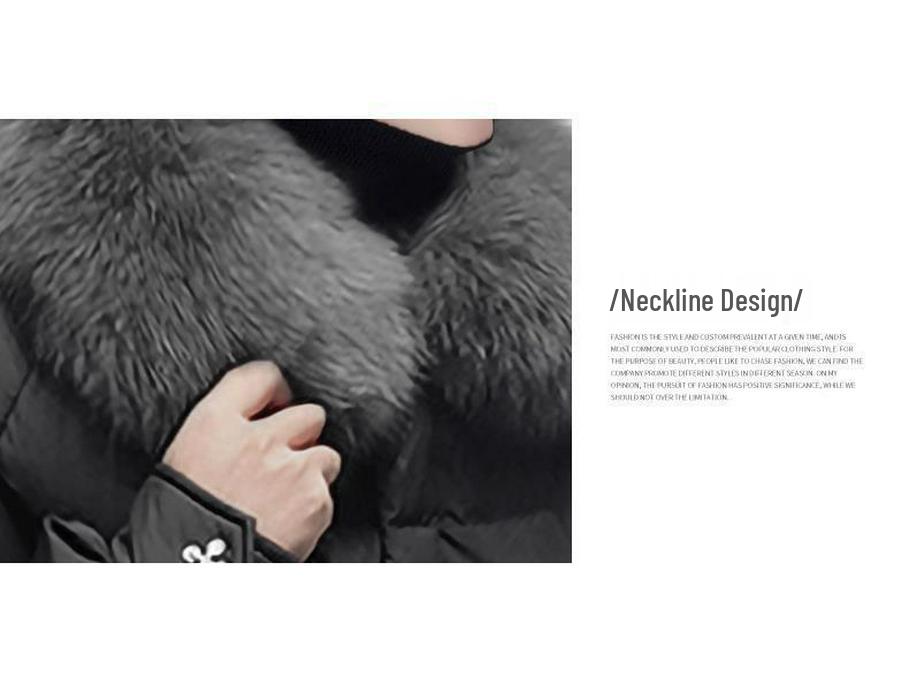 Plus Size Women's Winter Coat with Fur Collar - Shiny, Loose Down Cotton Fashion Jacket