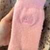 Warm Mink Fleece Super Soft Socks Women Ins Cat Solid Winter Warm Thick Coral Plush Sock Thermal Snow Home Sleep Floor Sox