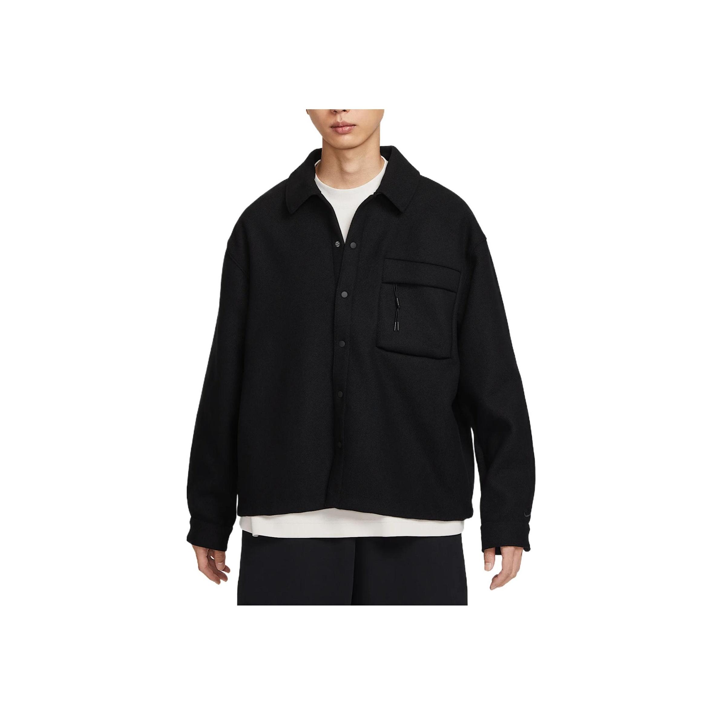 

Nike Sportswear Tech Comfortable Skin-Friendly Soft Jacket Men Jacket Black HF0133-010 L