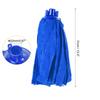 Microfiber Cloth Mop Heads Replacement 31cm Length for Wet/Dry Mop Floor Cleaning Pads Blue