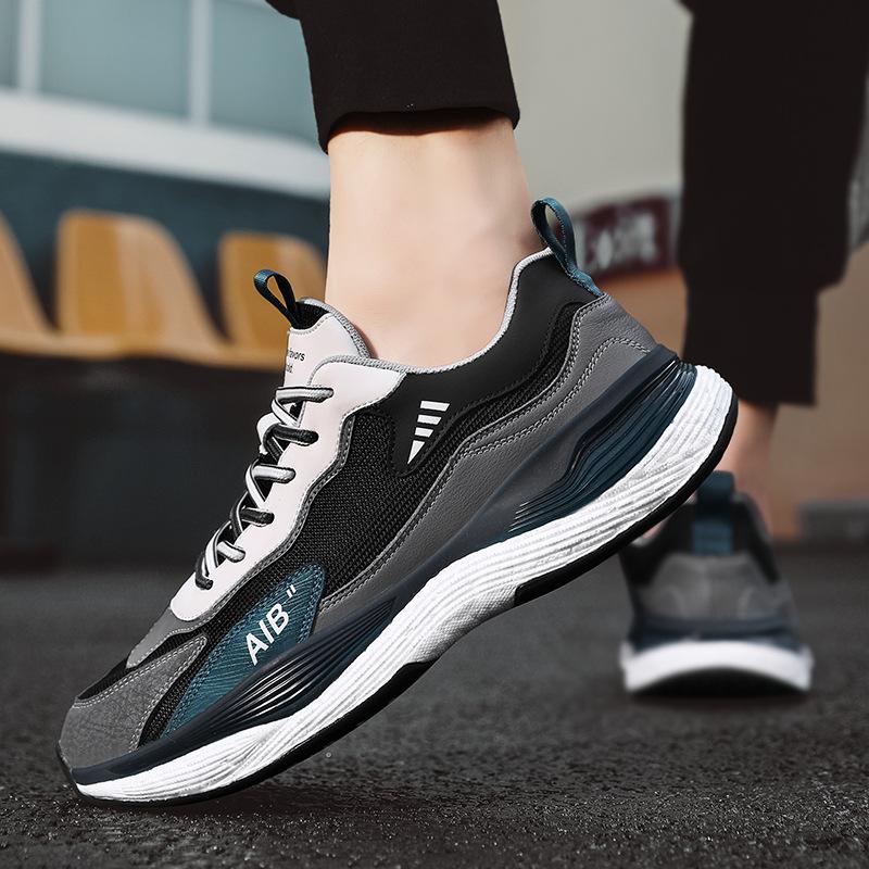 Men's shoes winter new soft-soled shock-absorbing running sports shoes ultra-light versatile casual shoes dad trendy shoes