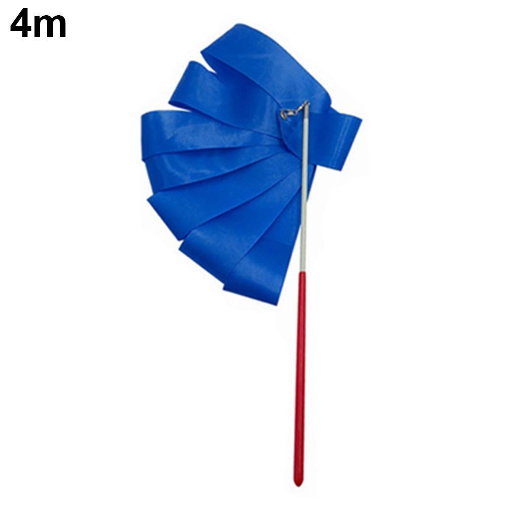 2M/4M Colorful Rythmic Gymnastics Ribbon Dance Ribbon Rhythmic Art Gymnastic Ballet Streamer Twirling Rod Stick Training