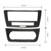 Black Carbon Fiber Car Inner Center Console CD Panel Trim For Mercedes For Benz GLE W166 2015- Car Interior Accessories