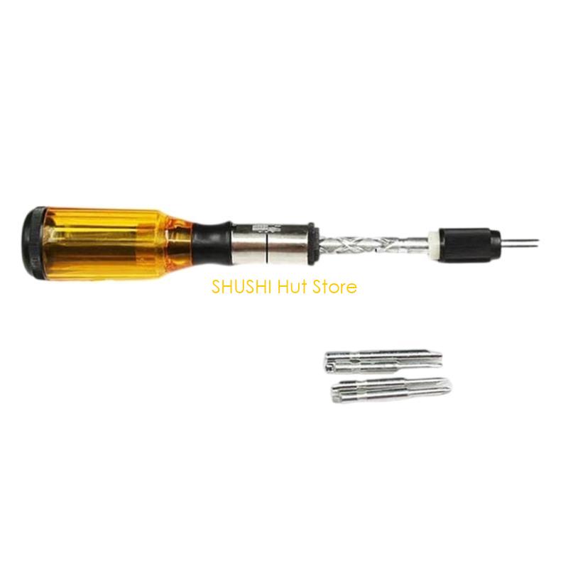 Push Pull Ratchet Screwdriver Semi Automatic Adjustment Spirals Ratchet Screwdriver with Replaceable Head Disassembly D57B