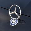 Autoaufkleber Für AMG Benz Stern Motorhaube - Emblem für Autohaube Vorne Chrom Logo Haubenmarkierung für Benz C E S Klasse W204 W205 W212 W21