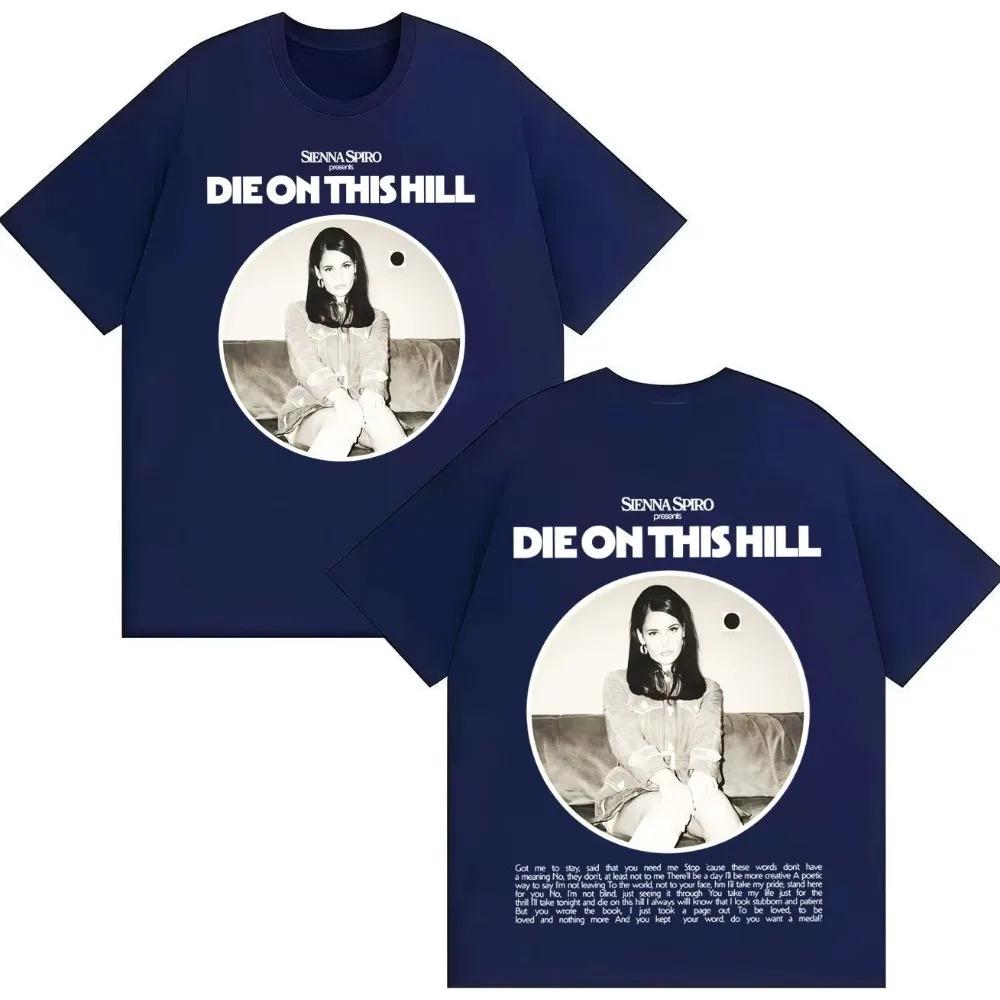 Hot Sale Sienna Spiro Hip Hop Double Sided Print Graphics Tshirt Unisexs Women Aesthetic Crewneck Short Sleeve Loose Tops Teenagers