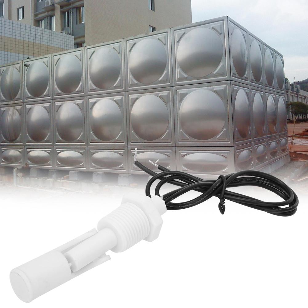 

2 шт. Датчик уровня воды, белый полипропиленовый пластиковый поплавковый выключатель жидкости, резьба 12 дюймов, NPT DC0110V