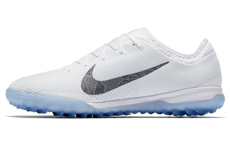 Nike Mercurial Vapor 12 TF Turf Cushioning Slip Resistant Abrasion Resistant Grassland Soccer Shoes Men s White AH7388-107 44