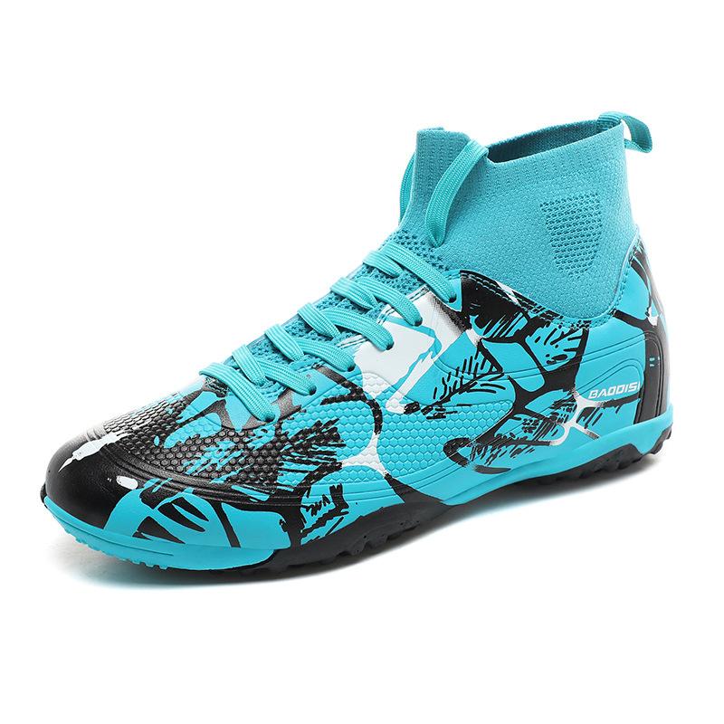 New football shoes large size non-slip men's and women's sports shoes broken nails college students indoor football game shoes