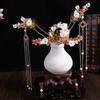 Alloy Bridal Headwear Plastic U-Shape Wedding Dress Hair Accessories Light Colors Dangling Ornament Earrings Hairpin Set Women