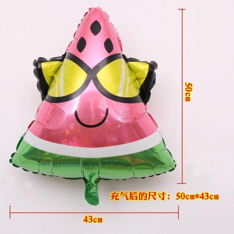 Glasses Sun Shaped Balloons Party Decorations Pography Props Watermelon Pineapple Summer Themed Aluminum Film Balloons