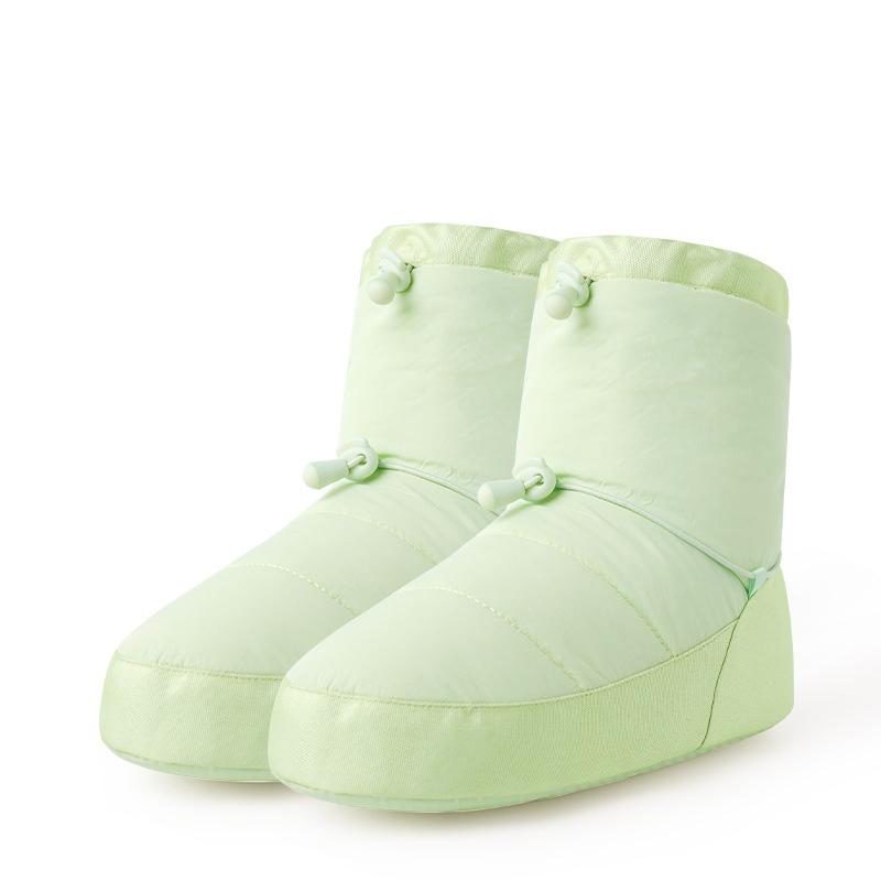 

Женские балетные сапоги, обувь, разогревочные пинетки, зимние танцевальные сапоги, плюшевая танцевальная обувь, теплые, противоскользящие, балетные 36-37 зелёный