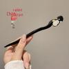 Traditional Sandalwood Hairpin for Chinese Cheongsam & Hanfu Updo