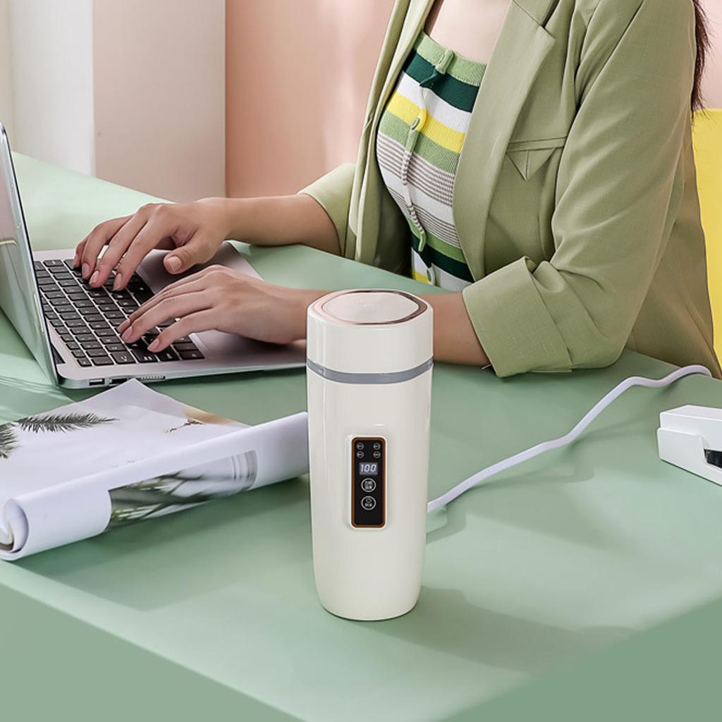 Reise-Wasserkocher, 300 W, 350 ml, Edelstahl, 4 Einstellungen, automatische Abschaltung, Trockengehschutz, Auslaufschutz