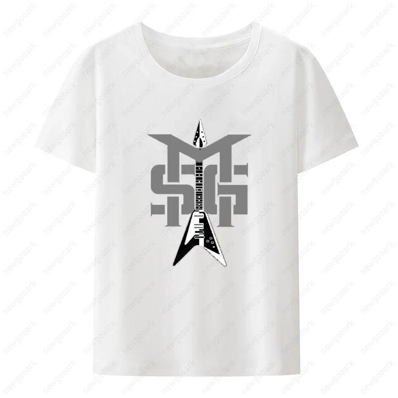 

Retro Rock Band Michael Schenker Group Logo Cotton T Shirt Men Women Hiphop Streetwear Fashion Casual Shirt Ropa Hombre S