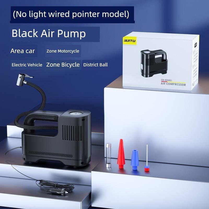 

Vehicle Air Pump Car Tire Wireless Air Pump Multifunctional Electric Blast Pump Portable Inflator Pointer Without Light (Wired)