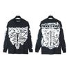 25 Frühling und Herbst Amerikanische trendige Marke Herren und Damen Paare Große Größe Lockerer Pullover Langarm T-Shirt Teenager T-Shirt