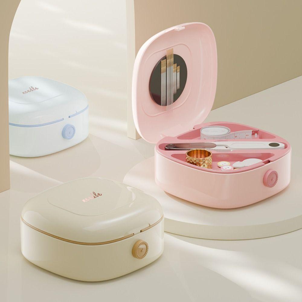 Practical Magnetic Sewing Box Set Double-layer Magnetic Sewing Kit  Hand Sewing Tools