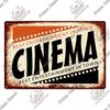 Decor Cinema Vintage Metal Plaque Metal Sign Tin Sign Iron Poster for Movie Theater Club Living Room Home Wall Decor
