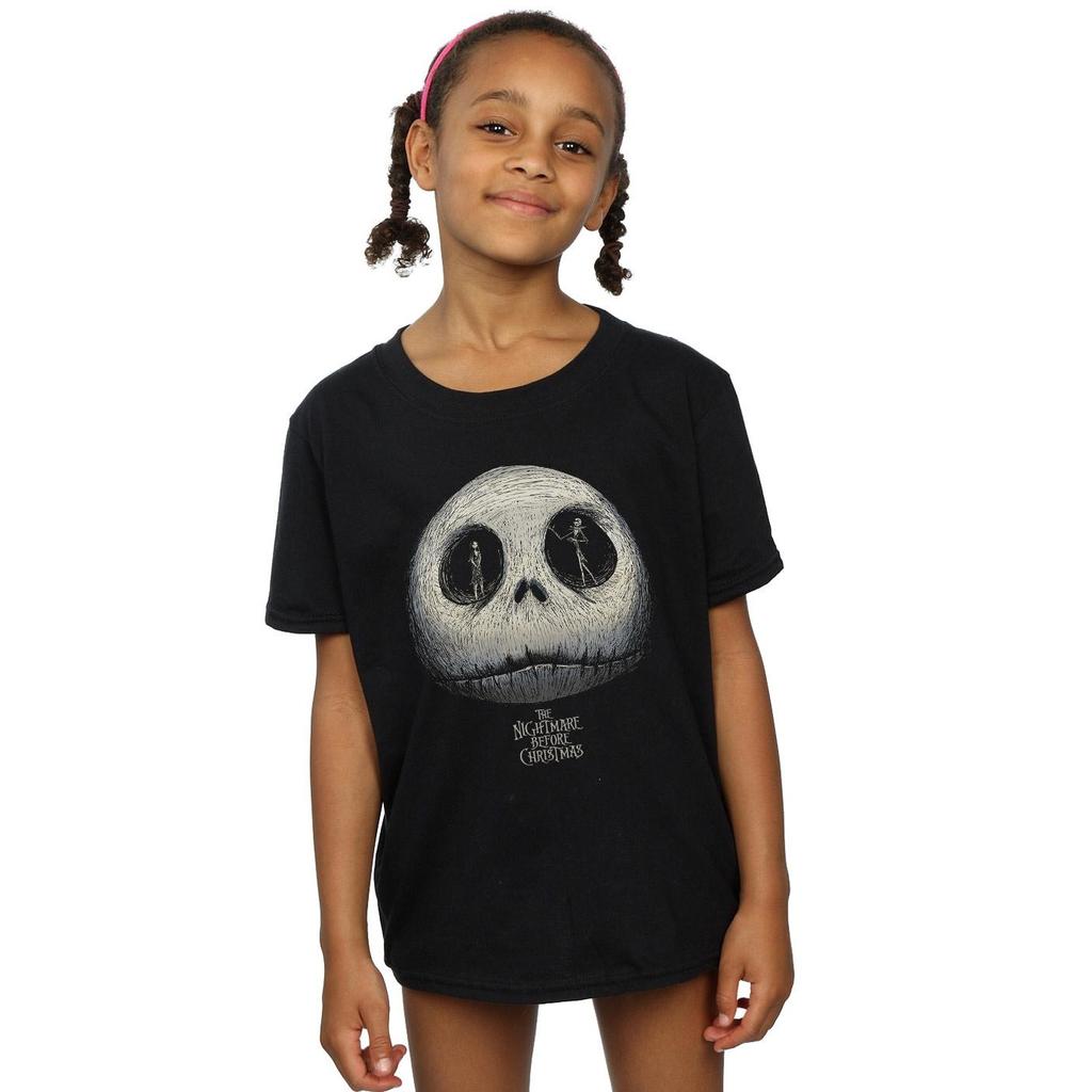 Disney Mädchen-T-Shirt „Nightmare Before Christmas Jack's Eyes“ aus Baumwolle