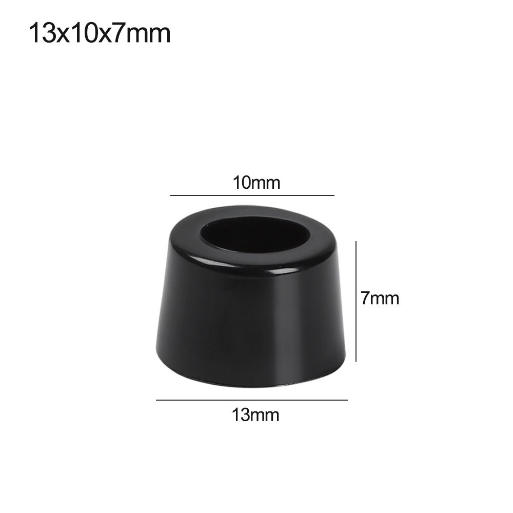 10pcs Furniture Slip Feet Pad Black PVC Floor Protector Bed Table Tapered Slipstop Silent Protection Stand Pad Furniture Part