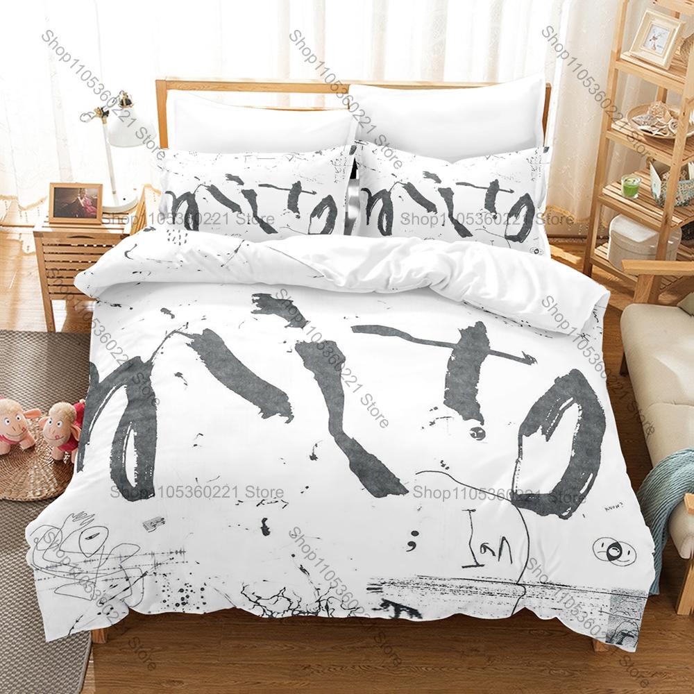 Trendy Mito Dpr Ian Graphic Bedding Set Duvet Cover With 2 Pillowcases Teen Hip Hop Room Decor