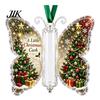 Holiday Party Supplies Christmas Cash Gift Ornament, Acrylic Butterfly Money Holder with Built?in Present Clear Compartment, Hanging Ornament