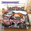 Chucky Pattern Bedding,Quilt Set Quilt Cover Pillowcase Home Birthday Gift (1 * Duvet Cover + 2 * Pillowcase, Without Core)