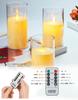 AnnTec LED Candle Lights - 3-Piece Set with Realistic Flickering Light, Warm White Light, Flameless, Safe, Energy-Saving, Includes Dedicated Remote