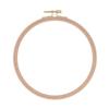 Beech Wood Cross Stitch Hoop Gold Plated Brass Screw DIY Embroidery Hoop  For Punch Needle Craft
